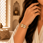 Pulsera Anaya Doble Óvalo en Bronce - BOUTIQUEDELAINDIA