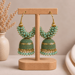 Aretes Jhumka Amrita en Bronce - BOUTIQUEDELAINDIA