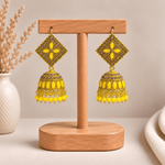 Aretes Jhumka Amarillo Imperial - BOUTIQUEDELAINDIA