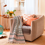 Manta Decorativa 100% Algodón Artesanal - BOUTIQUEDELAINDIA
