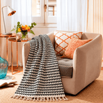 Manta Decorativa Vanya 100% Algodón Artesanal - BOUTIQUEDELAINDIA