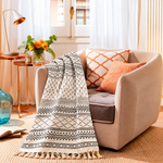 Manta Decorativa 100% Algodón Artesanal - BOUTIQUEDELAINDIA