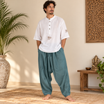 Kurta Corta para Hombre Estilo Camiseta - BOUTIQUEDELAINDIA