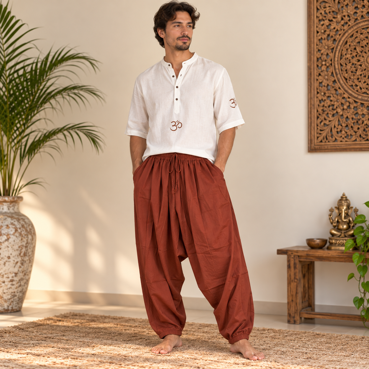 Pantalón Ancho Unisex para Yoga - BOUTIQUEDELAINDIA
