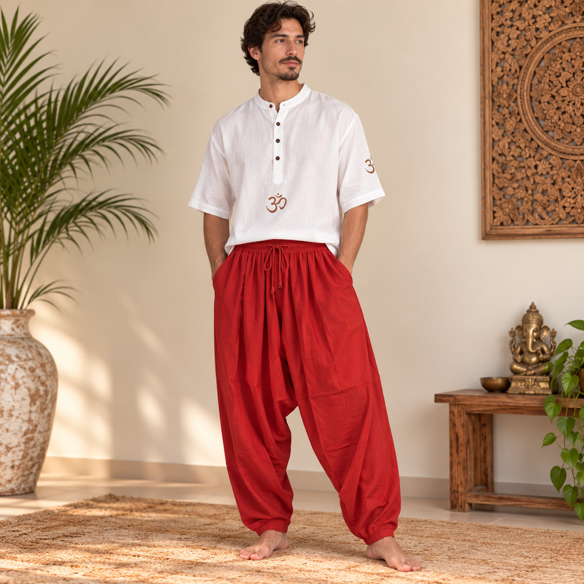 Pantalón Ancho Unisex para Yoga - BOUTIQUEDELAINDIA