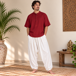 Kurta Corta para Hombre Estilo Camiseta - BOUTIQUEDELAINDIA