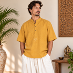 Kurta Corta para Hombre Estilo Camiseta - BOUTIQUEDELAINDIA