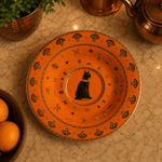 Taza con Plato Bastet Terracota - BOUTIQUEDELAINDIA