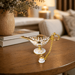 Figura Decorativa Mini Lámpara de Aladino Noor Blanca - BOUTIQUEDELAINDIA