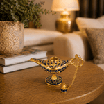 Figura Decorativa Mini Lámpara de Aladino Noor Azul - BOUTIQUEDELAINDIA