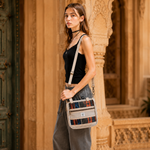 Bolso Artesanal Prithvi con Diseño Étnico - BOUTIQUEDELAINDIA