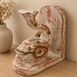 Peces Imperiales Sujeta Libros en Madera - BOUTIUEDELAINDIA