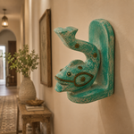 Peces Imperiales Sujeta Libros en Madera - BOUTIUEDELAINDIA