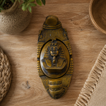 Figura Decorativa Caja Escondite Barca del Nilo con Faraón - BOUTIQUEDELAINDIA
