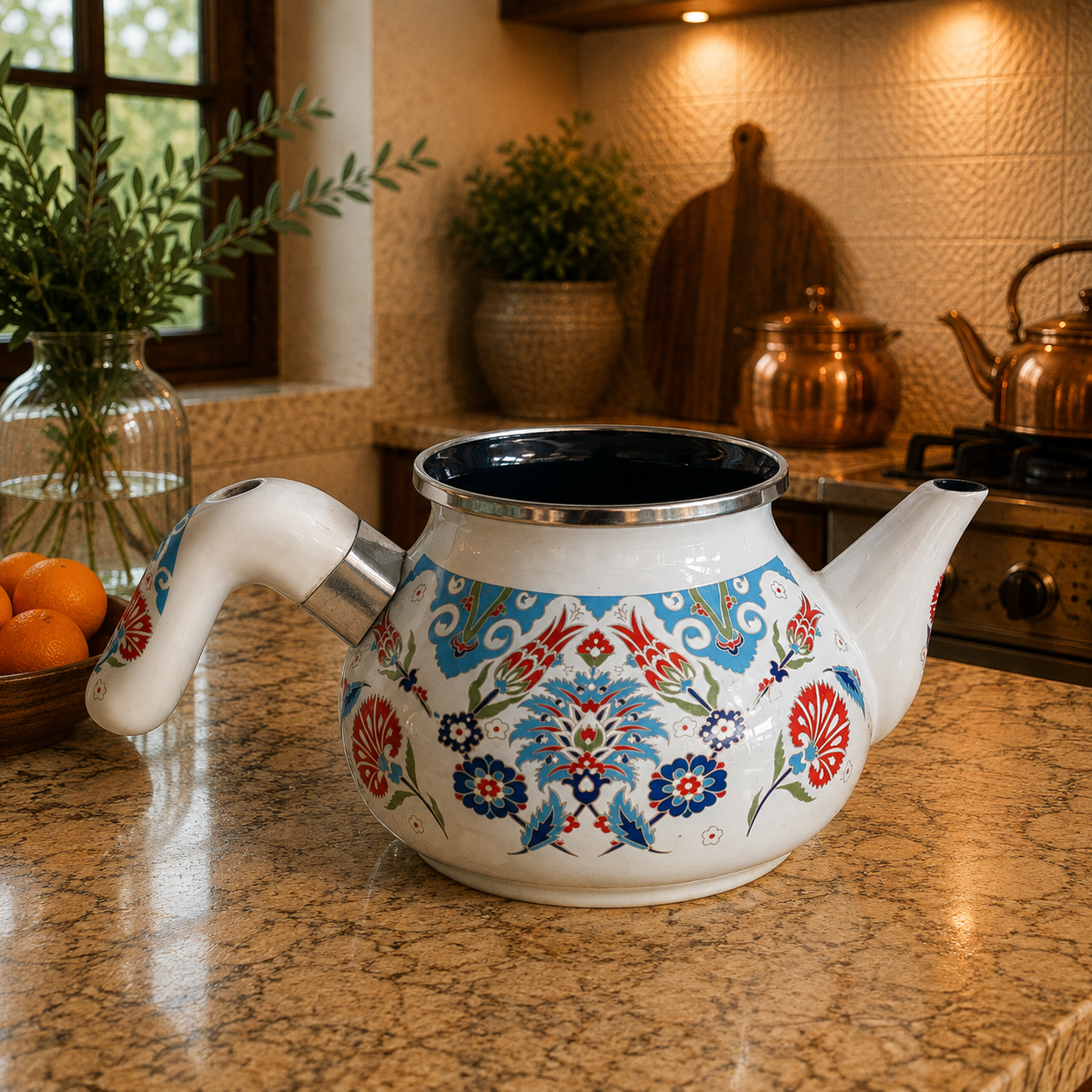 Tetera Doble Floral Anatolia - BOUTIQUEDELAINDIAENCOLOMBIA