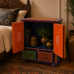 Mesa Gabinete Artesanal Rangoli Pushpa - BOUTIQUEDELAINDIA