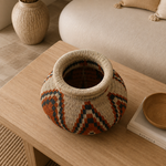 Canasto, Jarrón Werrengue, Artesanía Colombiana - BOUTIQUEDELAINDIA