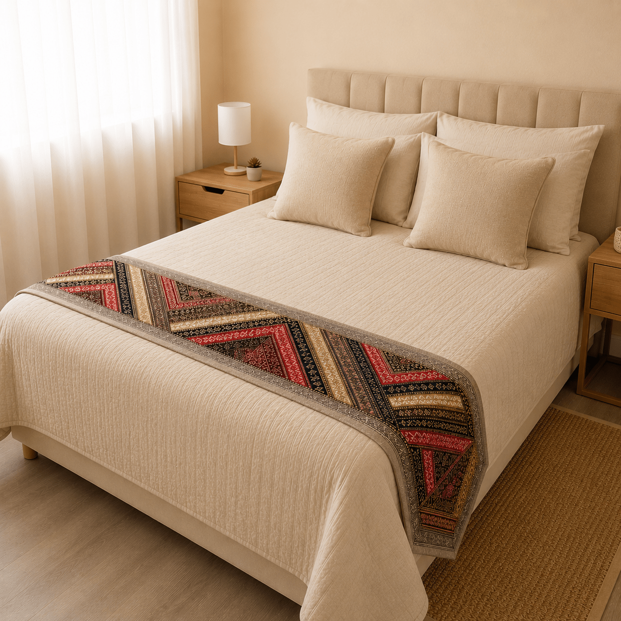 Centro de mesa Pie de Cama Oriental Decorativo - BOUTIQUEDELAINDIA