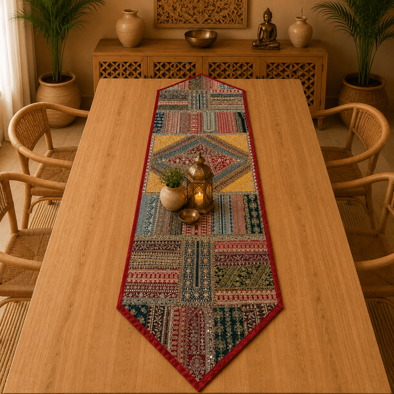 Centro de mesa Pie de cama Hindú - BOUTIQUEDELAINDIA