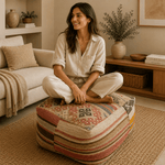 Puff Circular Kilim Sultana de Anatolia - BOUTIQUEDELAINDIA