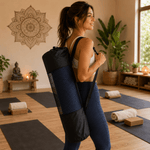 Mat de Yoga Shanti con Estuche incluido - Azul - BOUTIQUEDELAINDIA