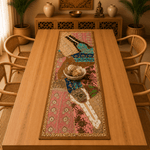 Centro de Mesa Patchwork Artesanal en Tonos Pastel - BOUTIQUEDELAINDIA