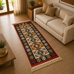 Tapete artesanal Hindú, Alfombra Hindú - BOUTIQUEDELAINDIA