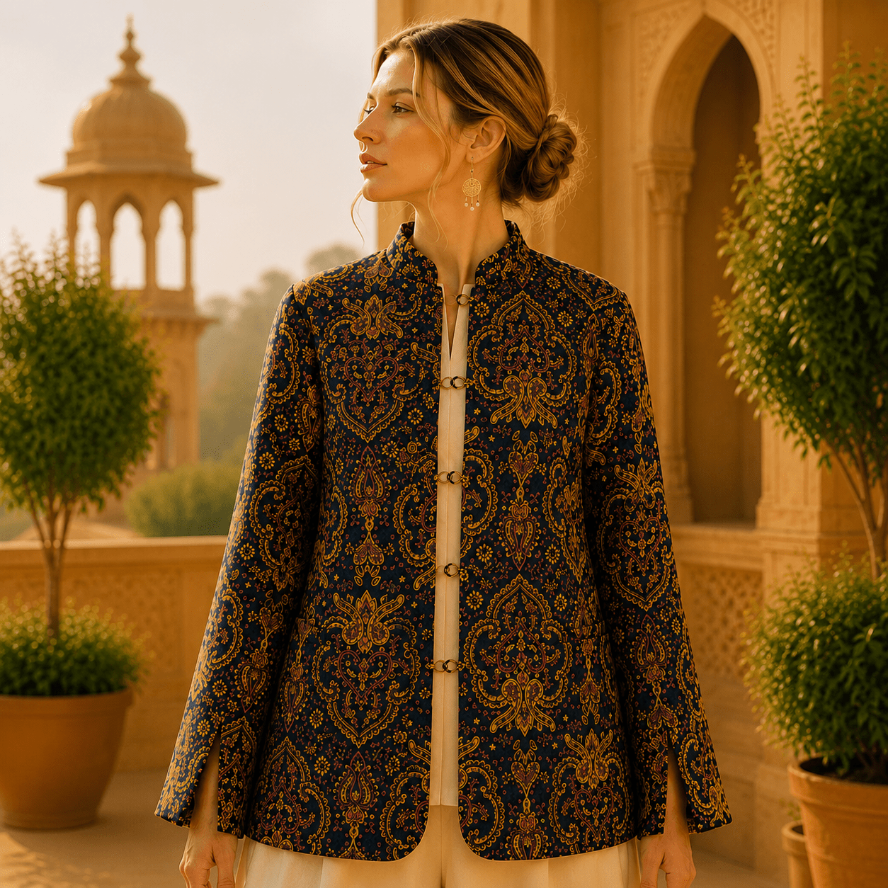 Chaqueta Doble Faz Paisley Rajputana