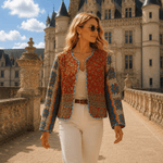 Chaqueta Corta Tvesa 100% en Seda - BOUTIQUEDELAINDIA