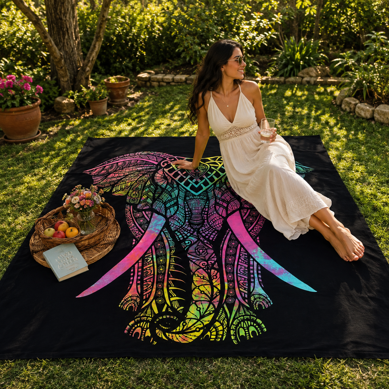Tapiz Decorativo Elefante Gajendra Prisma - BOUTIQUEDELAINDIA