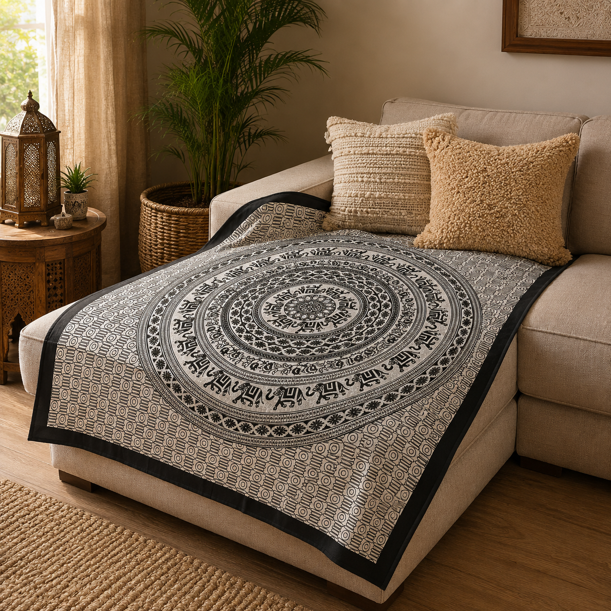 Tapiz decorativo grande, tapiz de pared, tapiz mandala, tela decorativa, Boutique de la India en Colombia 