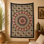 Tapiz decorativo grande, tapiz de pared, tapiz mandala, tela decorativa, Boutique de la India en Colombia