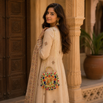 Bolso indio, bolso boho mujer, bordado, bolso con espejos India, cartera Boutique de la India Colombia.