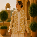 Chaqueta doble faz mujer, seda, reversible, ropa de India, Boutique de la India