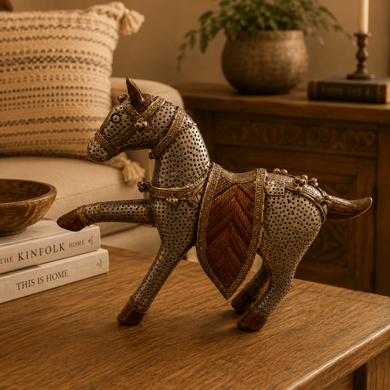 Figura Decorativa Caballo Marwa - BOUTIQUEDELAINDIA