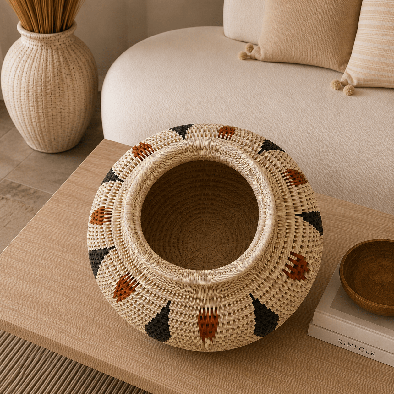 Canasto de Mesa Artesanal Tierra Zenú - BOUTIQUEDELAINDIAENCOLOMBIA