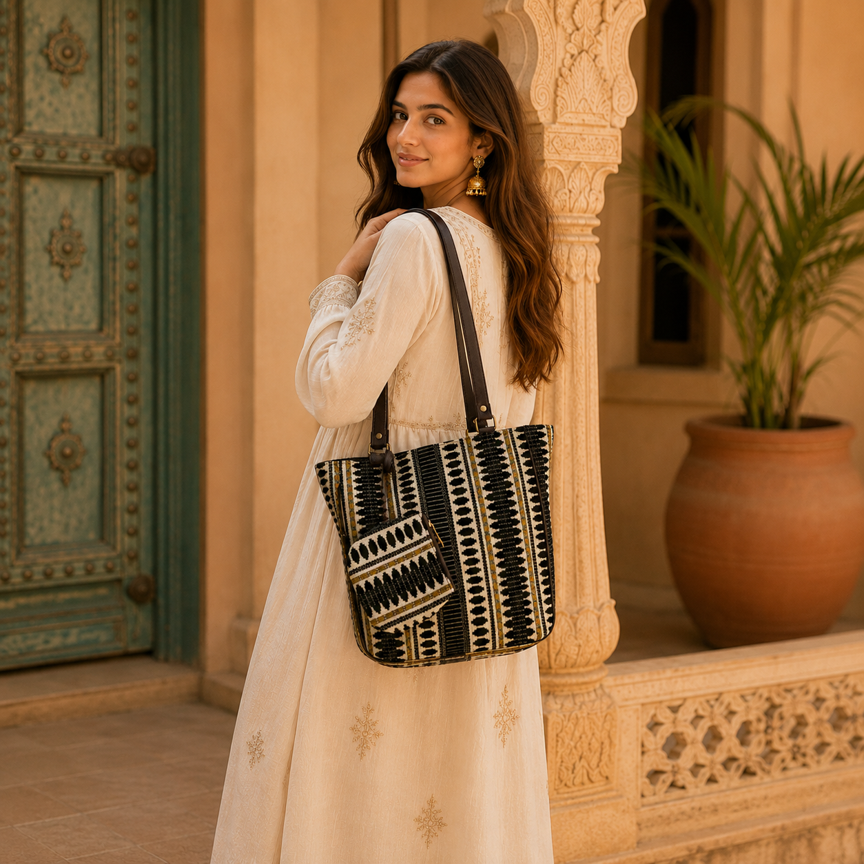Bolso Artesanal Kashi - BOUTIQUEDELAINDIAENCOLOMBIA