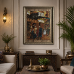 Cuadro Egipcio Decorativo Grande  BOUTIQUEDELAINDIAENCOLOMBIA