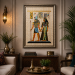 Cuadro Egipcio Decorativo Grande  BOUTIQUEDELAINDIAENCOLOMBIA