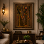 Cuadro Egipcio Decorativo Grande  BOUTIQUEDELAINDIAENCOLOMBIA