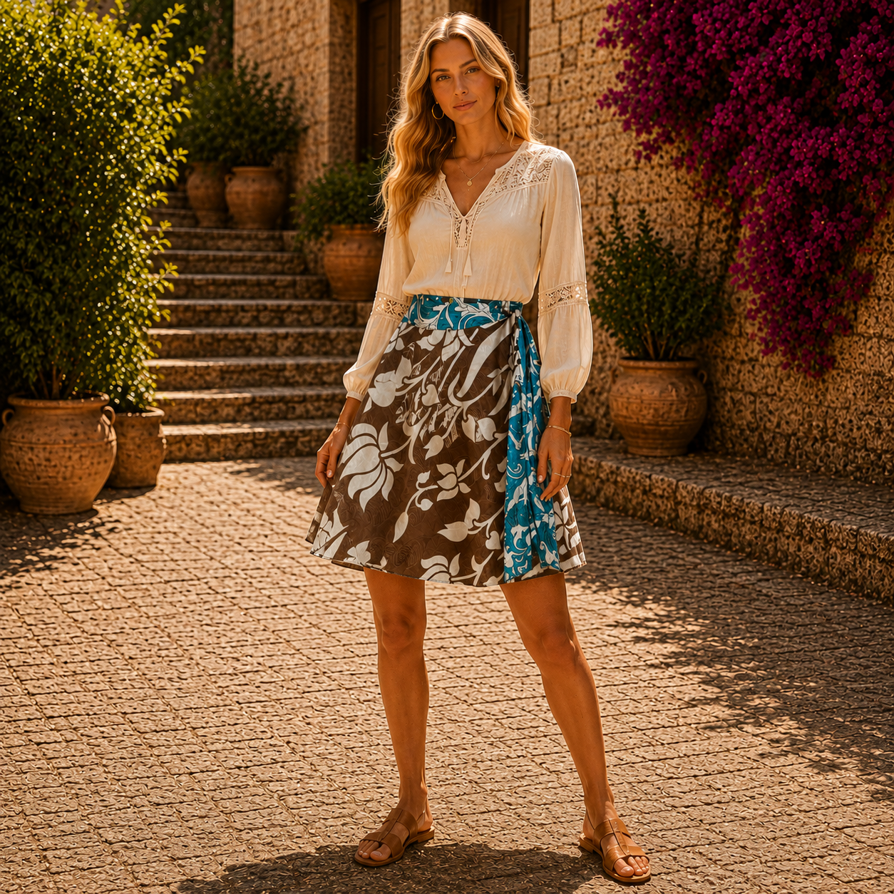 Falda patchwork, falda seda, falda india - BOUTIQUEDELAINDIAENCOLOMBIA