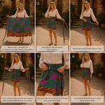 Falda patchwork, falda seda, falda india - BOUTIQUEDELAINDIAENCOLOMBIA