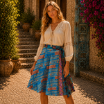 Falda hindú, falda seda, falda patchwork, falda oriental - BOUTIQUEDELAINDIA