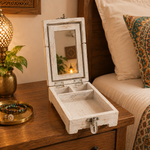 Joyero Artesanal Shringar con Espejo Plegable - BOTIQUEDELAINDIA