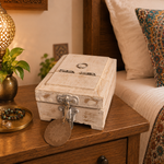 Joyero Artesanal Shringar con Espejo Plegable - BOTIQUEDELAINDIA