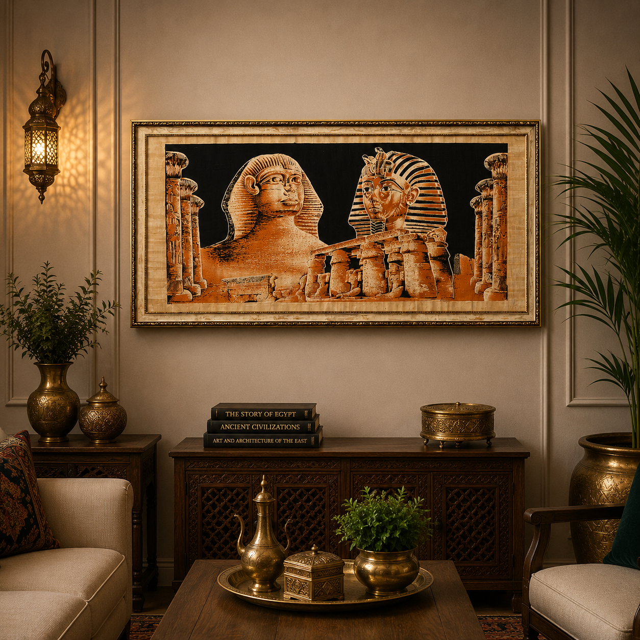 Cuadro Egipcio Decorativo - BOUTIQUEDELAINDIAENCOLOMBIA