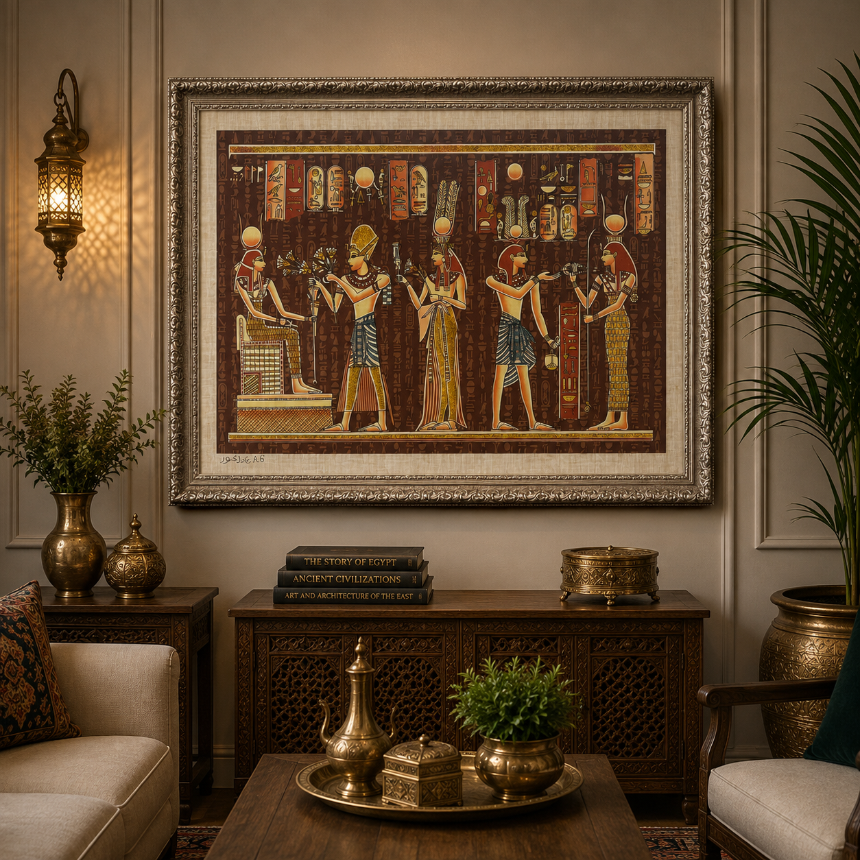 Cuadro Egipcio Decorativo - BOUTIQUEDELAINDIAENCOLOMBIA