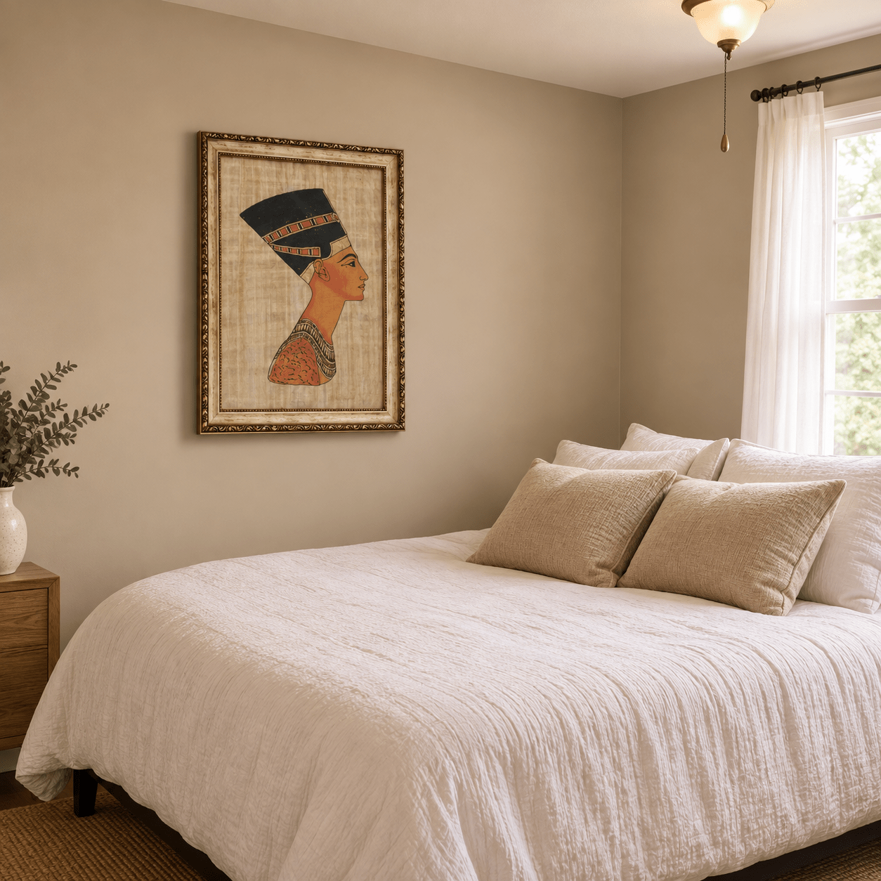 Cuadro Egipcio Reina Nefertiti - BOUTIQUEDELAINDIA