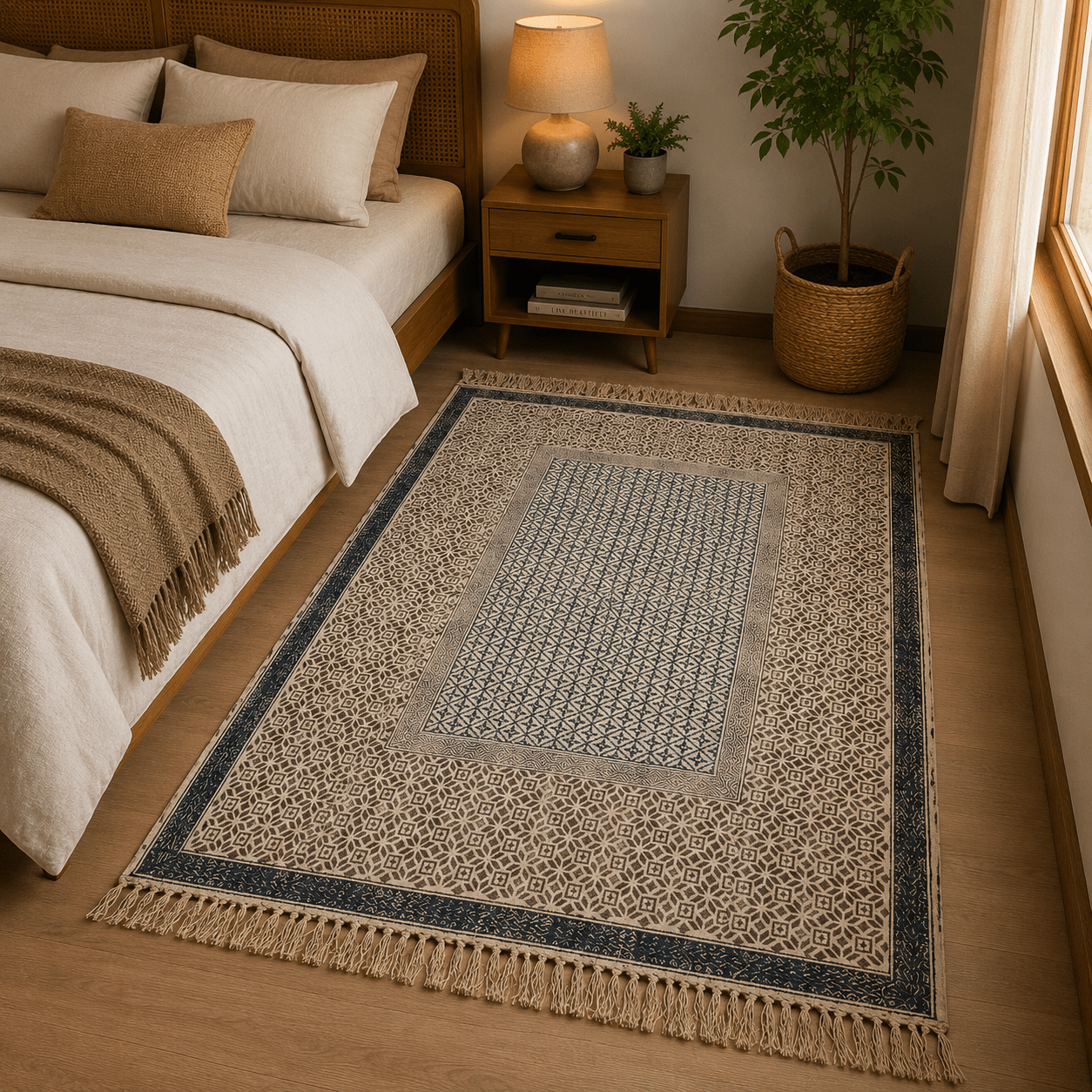 Alfombra Artesanal Indra Neelam - BOUTIQUEDELAINDIA