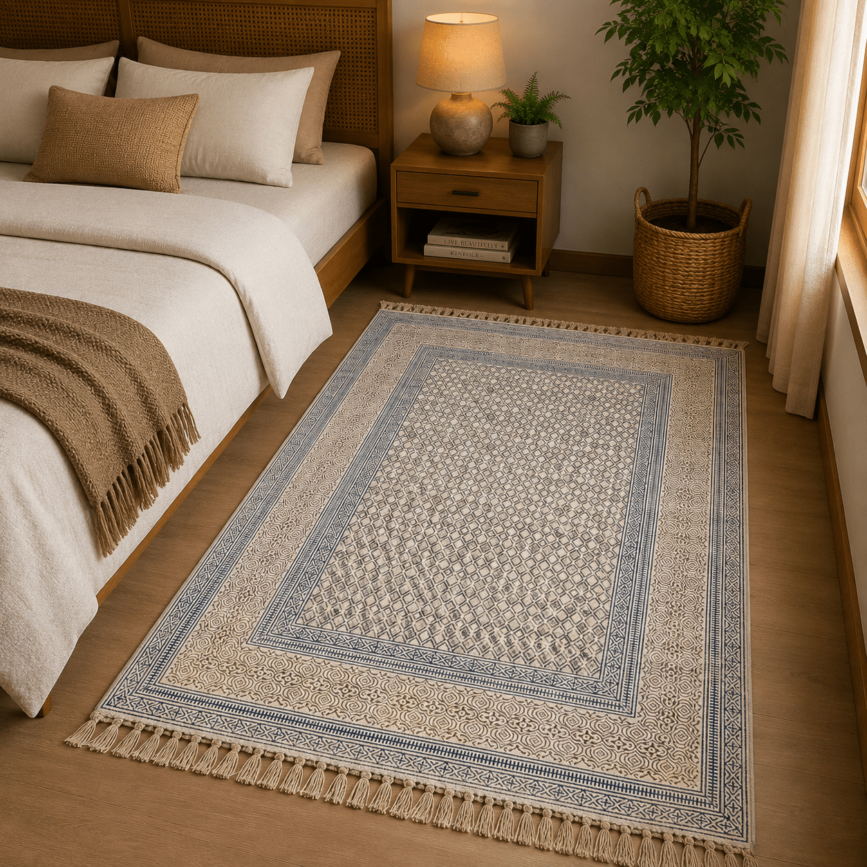 Alfombra Artesanal Vishvakarma Ratna - BOUTIQUEDELAINDIA